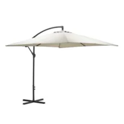 Garden Impressions Corfu Parasol 250x250 - Donker Grijs - Zand