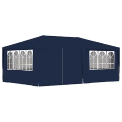 VidaXL Partytent Met Zijwanden Professioneel 90 G/m² 4x6 M Blauw