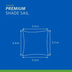 Coolaroo Schaduwdoek Vierkant 5,4x5,4m Zand -Exporteren Tuin Verge Winkel 149255d431ab4ad3ae86765f118205ad