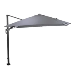 Garden Impressions Hawaii LED Parasol 300x300 -d. Grijs - L. Grijs