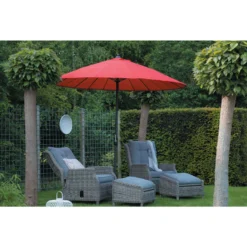 Garden Impressions Parasol Manilla 250 Cm - Taupe -Exporteren Tuin Verge Winkel 1526689113 0103