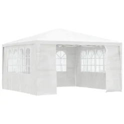 VidaXL Partytent Met Zijwanden Professioneel 90 G/m² 4x4 M Wit
