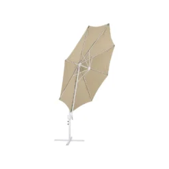 Beliani Cantilever Parasol SAVONA II - Beige Polyester -Exporteren Tuin Verge Winkel 23926ccb0051436396c24e70edaa13ae