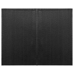 VidaXL Containerberging Dubbel 153x78x120 Cm Poly Rattan Zwart -Exporteren Tuin Verge Winkel 2a008410da5c452a878d2117b7c5de98