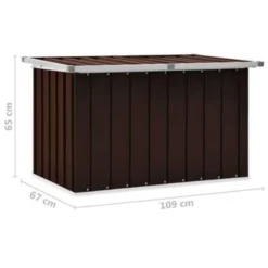 VidaXL Tuinbox 109x67x65 Cm Bruin -Exporteren Tuin Verge Winkel 2dc3ef230c874578bdc8d469e53c7372