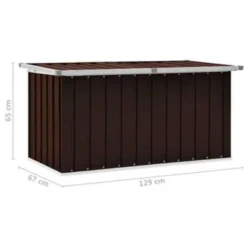 VidaXL Tuinbox 129x67x65 Cm Bruin -Exporteren Tuin Verge Winkel 399ad286775649609c025f23ffcd8a7e