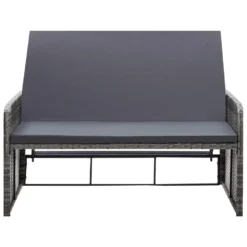 VidaXL 2-delige Loungeset Met Kussens Poly Rattan Grijs -Exporteren Tuin Verge Winkel 4581df13b14245158d2205ef17d6d68a