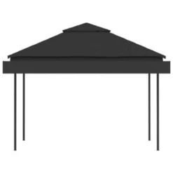 VidaXL Prieel Met Uitschuifbare Daken 180 G/m² 3x3x2,75 M Antraciet -Exporteren Tuin Verge Winkel 47f9dbf1469e421fa0f4dfea301917d0