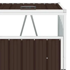 VidaXL Afvalbakberging Dubbel 143x81x121 Cm Staal Bruin -Exporteren Tuin Verge Winkel 4af7b42bb517452a8469c490e0e39d73