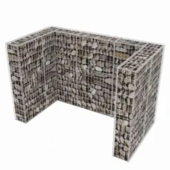 VidaXL Schanskorf Dubbele Vuilnisbak Ombouw 180x100x120 Cm Staal -Exporteren Tuin Verge Winkel 4f7a7790fa054dc5b16e31f720fc4188