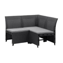 Keter Hoekelement Emma 3-zits Incl. Kussens - Antraciet