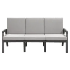 Hartman Loungebank 3-zits - Antraciet - 93x191x84 Cm - Incl. Kussens