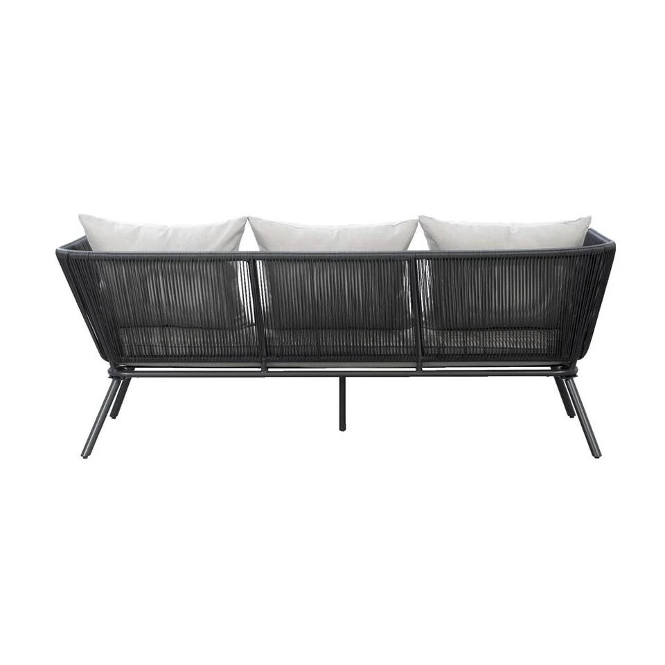 Loungebank Almeria - Antraciet - 75x200x75 Cm 3 Loungebank Almeria - Antraciet - 75x200x75 Cm - Afbeelding 3