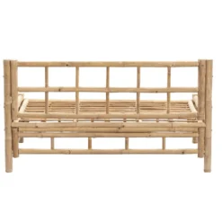 Palletbank Tarifa Bamboe - Naturel - 120x85x66 Cm -Exporteren Tuin Verge Winkel 50205502 0900