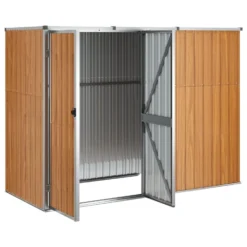 VidaXL Tuinschuur 225x89x161 Cm Gegalvaniseerd Staal Bruin -Exporteren Tuin Verge Winkel 556e15ea8038484280b0bfb11bf5e67e