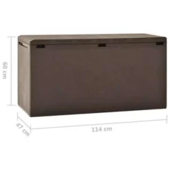 VidaXL Tuinbox 114x47x60 Cm Bruin -Exporteren Tuin Verge Winkel 5b74ec3c6a05450392aa9bbfdf106141