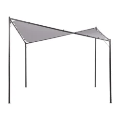 Beliani Tuinpaviljoen AVENTINE - Grijs Polyester, Staal -Exporteren Tuin Verge Winkel 79eb239778034919a05706d0bc0a5b16