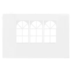 VidaXL Tentwanden Met Raam PE Wit 2 St -Exporteren Tuin Verge Winkel 7a2df1dced0b44d08468d0f46e1f1e96