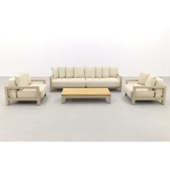 4SO Raffinato/Capitol Stoel-bank Loungeset - Latte - 4-delig -Exporteren Tuin Verge Winkel 7aa7de945aea411d85b0fea842132b0d