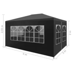 VidaXL Partytent 3x4 M Antraciet -Exporteren Tuin Verge Winkel 80e516895c844b26ae411bcf826b8d6a