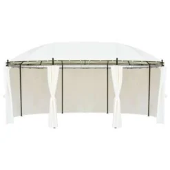 VidaXL Prieel 530x350x265 Cm Crèmewit -Exporteren Tuin Verge Winkel 8ede8db75cb94f34a1734bc5d75e498c