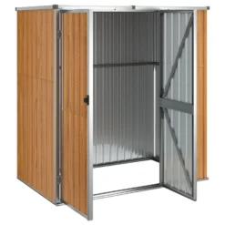VidaXL Tuinschuur 161x89x161 Cm Gegalvaniseerd Staal Bruin -Exporteren Tuin Verge Winkel 8ef3b0772e514c0794328156adda1a66