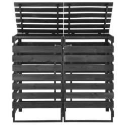 VidaXL Containerberging Dubbel 140x75x121 Cm Geverfd Grenenhout -Exporteren Tuin Verge Winkel 91893b47c05e4d71b7b11387f203721f