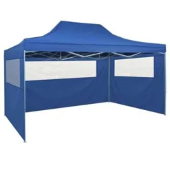 VidaXL Vouwtent Pop-up Met 4 Zijwanden 3x4,5 M Blauw 7 VidaXL Vouwtent Pop-up Met 4 Zijwanden 3x4,5 M Blauw -Exporteren Tuin Verge Winkel 9b624171bd9648b1a6ebdc0a0eb8d1eb