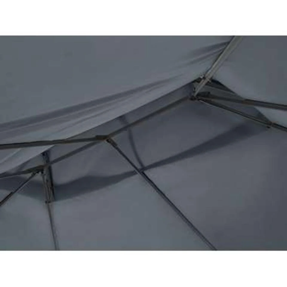 Beliani Tuinpaviljoen COLOS - Grijs Staal 2 Beliani Tuinpaviljoen COLOS - Grijs Staal - Afbeelding 2