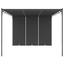 VidaXL Tuinprieel Met Zijgordijn 4x3x2,25 M Antraciet -Exporteren Tuin Verge Winkel a0f357ee0b21470fb350e2d1bc9ea7dd