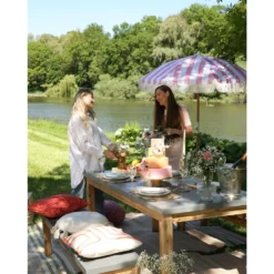 Beliani Marktscherm MONDELLO - Roze Polyester -Exporteren Tuin Verge Winkel a3fc2ff3d8e84975aa5428e22fc290d0