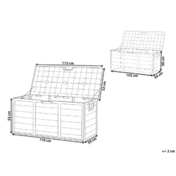 Beliani Kist LOCARNO - Beige Synthetisch Materiaal -Exporteren Tuin Verge Winkel ae87b28efc1f49d7a8c062575ec4c121