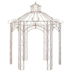 VidaXL Tuinpaviljoen 3 M Ijzer Antiekbruin -Exporteren Tuin Verge Winkel b405392959544cb78b575f726bb8f498