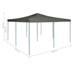VidaXL Prieel Inklapbaar 5x5 M Antraciet -Exporteren Tuin Verge Winkel bd38d81f7ddc43ddb196b42dc923ab89