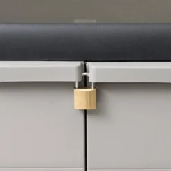 VidaXL Tuinkast Met 2 Schappen Zwart En Grijs -Exporteren Tuin Verge Winkel bfdcb127e0e441dba9c011ebcf55c589