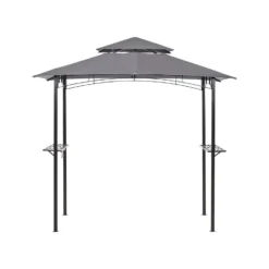 Beliani Tuinpaviljoen NARO - Grijs Staal 6 Beliani Tuinpaviljoen NARO - Grijs Staal -Exporteren Tuin Verge Winkel c90a9eb7d72047169d70a1e7c5f8f1f0