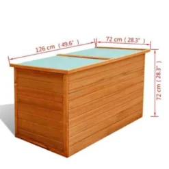 VidaXL Tuinbox 126x72x72 Cm Hout -Exporteren Tuin Verge Winkel cf25c20721b448fea653aab7599a79ff