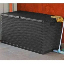 VidaXL Tuinbox 120x56x63 Cm Polypropeen Rattan Antracietkleurig -Exporteren Tuin Verge Winkel d1272227466249288c4111ab21e67dbc