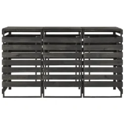 VidaXL Containerberging Driedubbel 210x75x121 Cm Geverfd Grenenhout -Exporteren Tuin Verge Winkel d34a13045a4046bca35187429c643e54