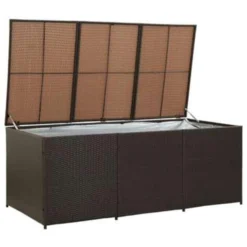 VidaXL Tuinbox 180x90x75 Cm Poly Rattan Bruin -Exporteren Tuin Verge Winkel e1bd586421344f9eb01b88b0ad118fda