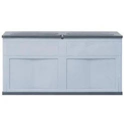 VidaXL Opbergkist 320 L Grijs Zwart -Exporteren Tuin Verge Winkel e295ffd8aa6f47d5b7a5e3c506df100a