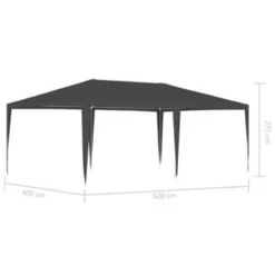 VidaXL Partytent Professioneel 90 G/m² 4x6 M Antraciet -Exporteren Tuin Verge Winkel e8edce219dac46498837173b25e4dded